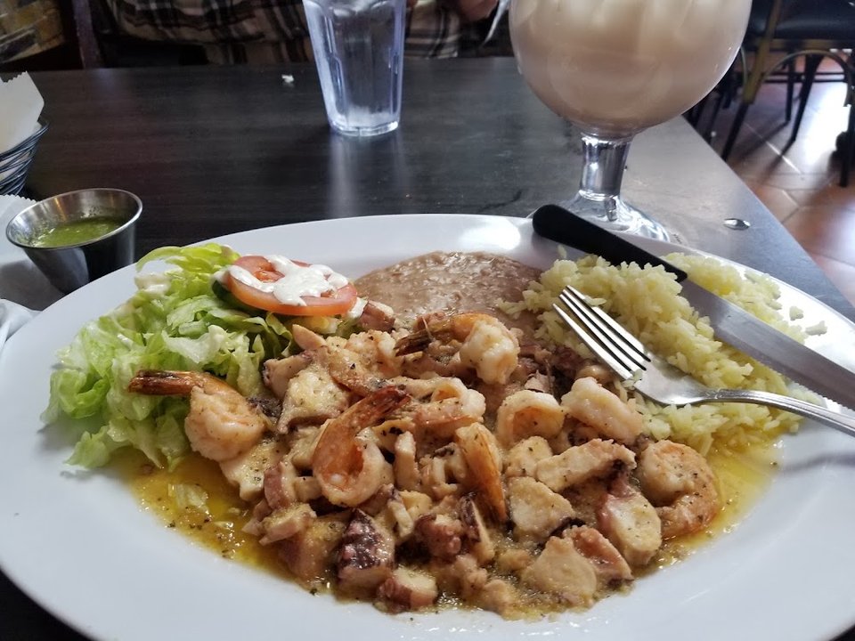 Shrimp and Octopus Al Mojo De Ajo